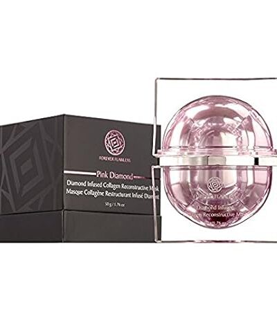 Forever Flawless Diamond Infused Collagen Reconstructive Mask with 100% Natural Diamond Infused Powder, Collagen Mask, Facial Mask, Anti Wrinkle & Anti Aging FF33, (1.76 oz)