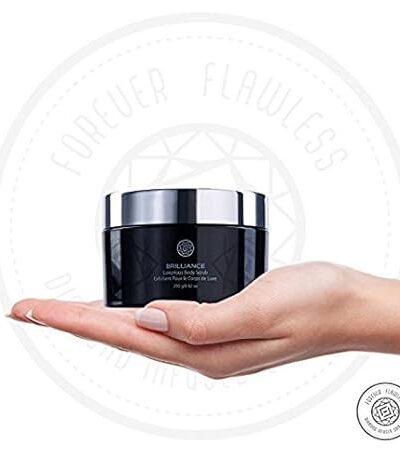 Forever Flawless BRILLIANCE – Diamond Body Scrub with Raw Sugar, Premium Sea Salt, Vitamin E, Exfoliating, Nourishes FF83 (8.82 oz)