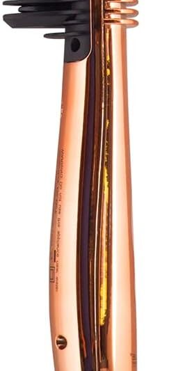 Royale Luxury Ceramic Hair Straightener Brush – Genius Heating Element, Ionic Technology (Sparkling Rose Gold)