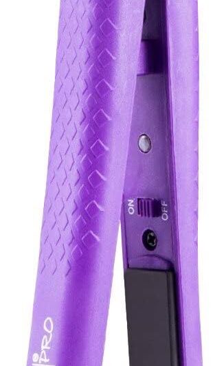 Royale Classic Diamond Deep Purple Soft Touch Professional Flat Iron Hair Straightener – 100% Ceramic Tourmaline Plates – Nano & Floating Plate Technology – Far-Infrared Heat – Anti-Static, Anti-Frizz