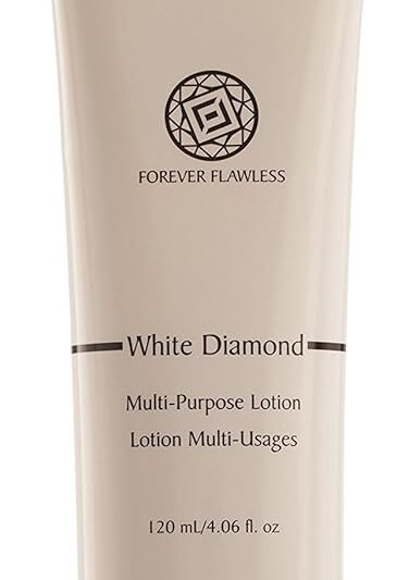 Forever Flawless Diamond Infused Multipurpose Lotion, Moisturizer w Natural Diamond Powder, Hydrates All Skin for Anti Aging Treatment, Essential Nutrients, and Oils FF14, (4.06 fl oz)