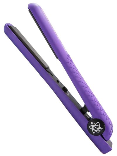 Classic Styler Ceramic Flat Iron – Styling Iron with 1.25 Inch Floating Plates – Negative Ion Technology for Healthy Hair – Dual Voltage Hair Straightener – Deep Purple