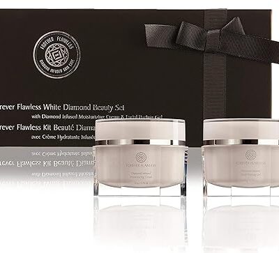 Forever Flawless Facial Peeling Gel and Moisturizing Cream. Two-Step Face Treatment. SPA Exfoliation at Home and Optimal Hydration for a Flawless Look