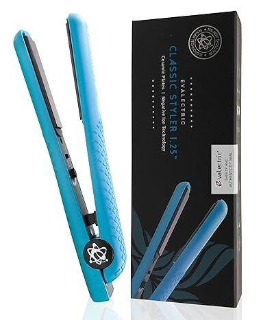 1.25 Inch Ceramic Flat Iron, Sky Blue