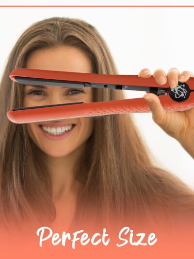 1.25 Inch Ceramic Flat Iron, Peach