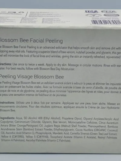 VENOFYE BLOSSOM BEE FACIAL PEELING ~ 1.69 fl oz /50ml BRAND NEW