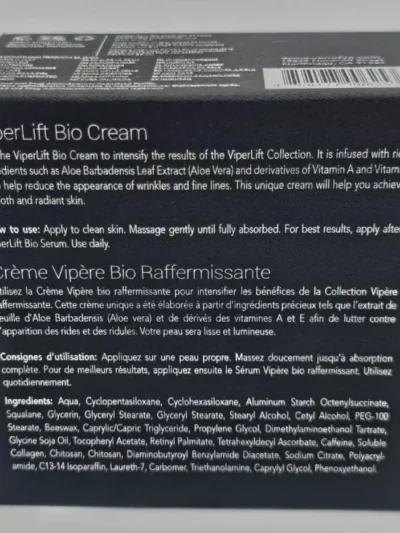 Venofye Viperlift Bio Cream 30g/1oz Targets Wrinkles Fine Lines BRAND NEW